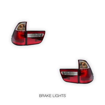 BMW X5 E53 (2000 - 2003) 3D Stripe Bar LED Tail Lights With Trunk Garnish LH + RH