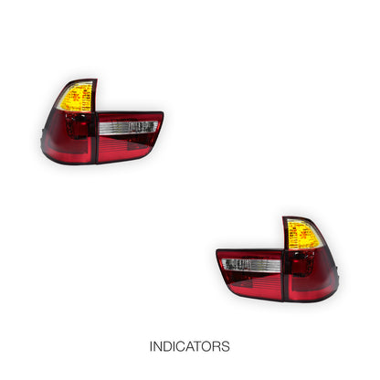 BMW X5 E53 (2000 - 2003) 3D Stripe Bar LED Tail Lights With Trunk Garnish LH + RH