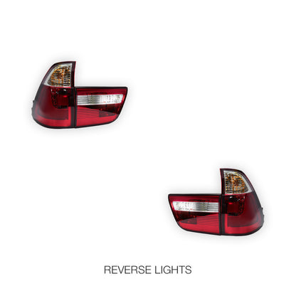 BMW X5 E53 (2000 - 2003) 3D Stripe Bar LED Tail Lights With Trunk Garnish LH + RH