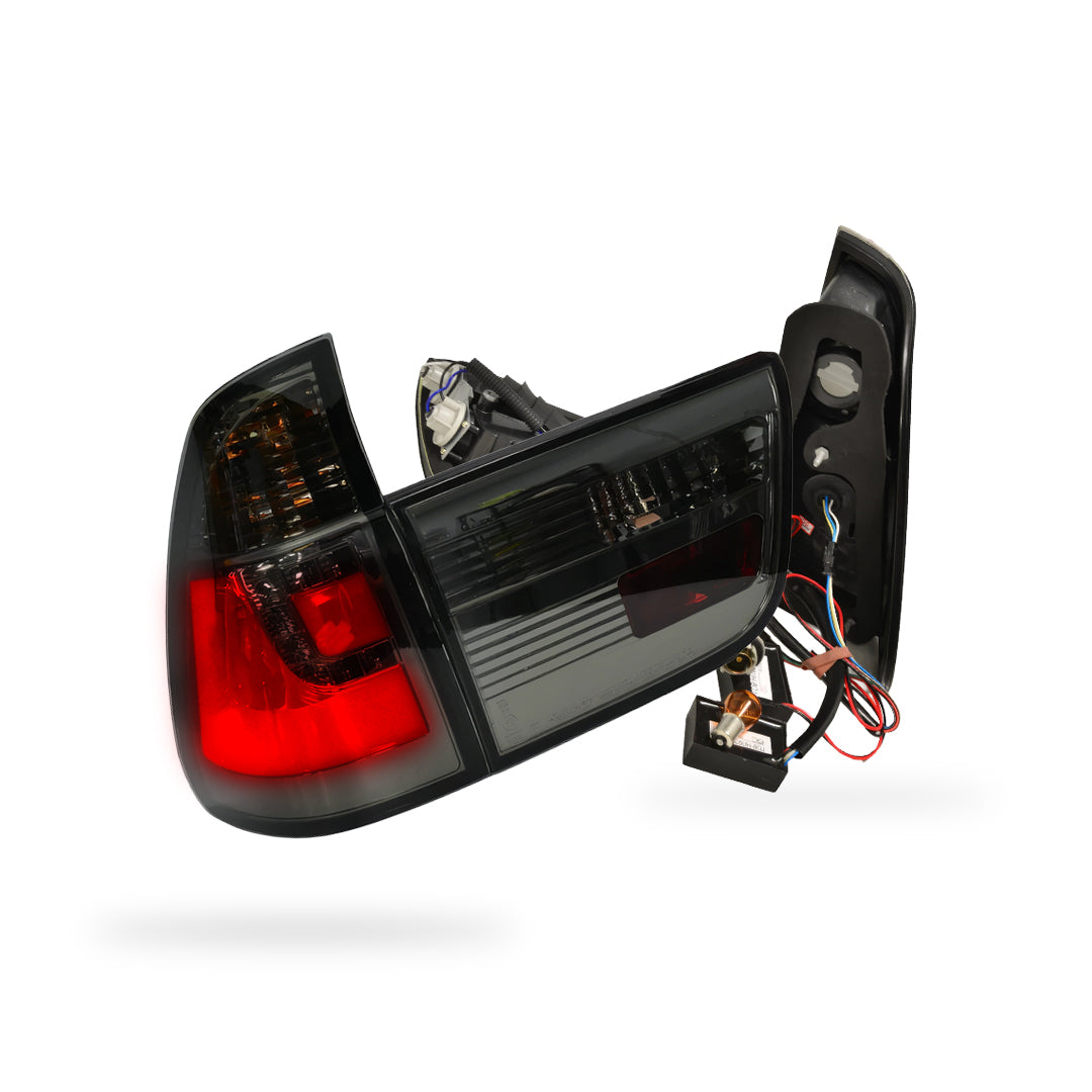 BMW X5 E53 (2000 - 2003) 3D Stripe Bar LED Tail Lights With Trunk Garnish LH + RH