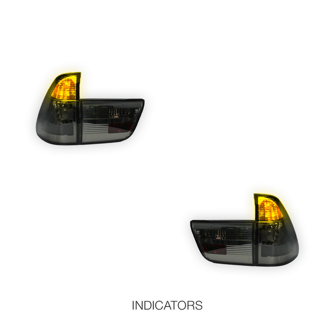 BMW X5 E53 (2000 - 2003) 3D Stripe Bar LED Tail Lights With Trunk Garnish LH + RH
