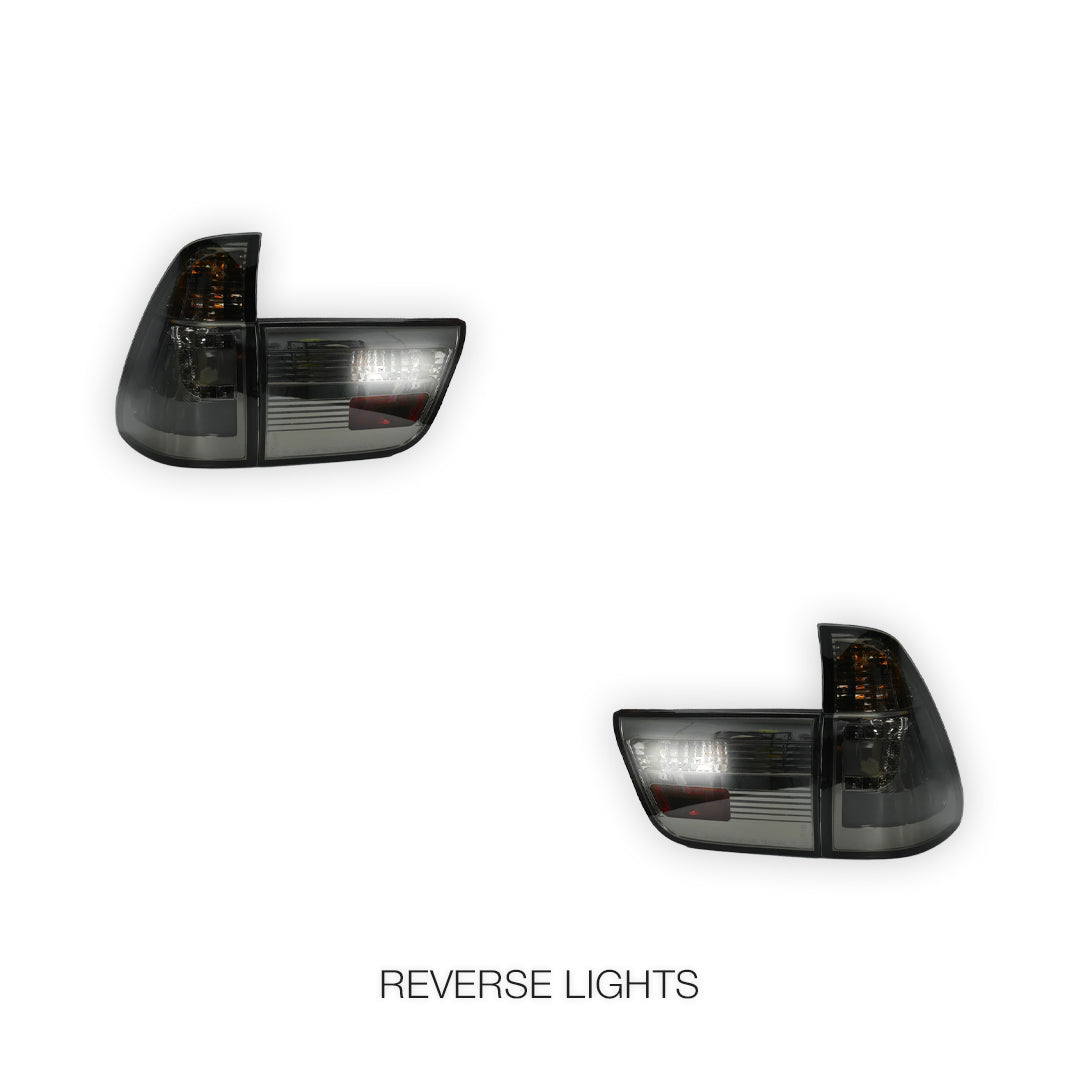 BMW X5 E53 (2000 - 2003) 3D Stripe Bar LED Tail Lights With Trunk Garnish LH + RH