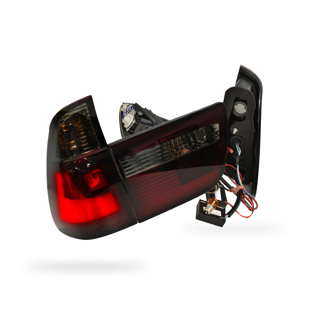BMW X5 E53 (2000 - 2003) 3D Stripe Bar LED Tail Lights With Trunk Garnish LH + RH