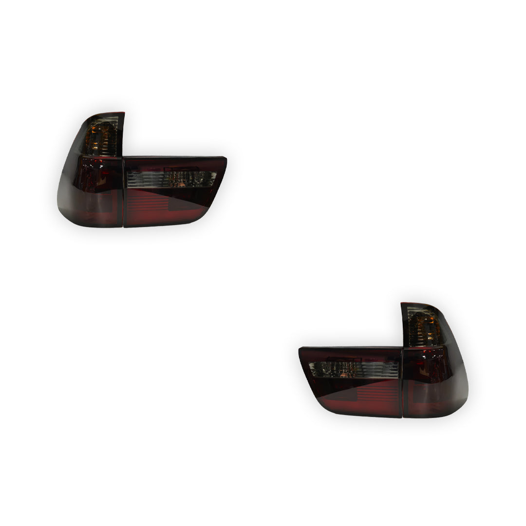 BMW X5 E53 (2000 - 2003) 3D Stripe Bar LED Tail Lights With Trunk Garnish LH + RH