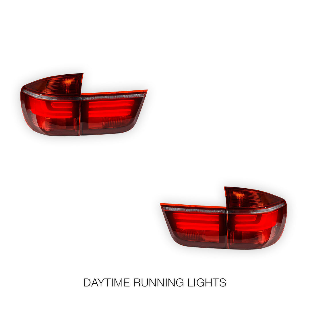 BMW X5 E70 (2007 - 2013) Facelift X5M Style Red LED Tail Lights LH + RH