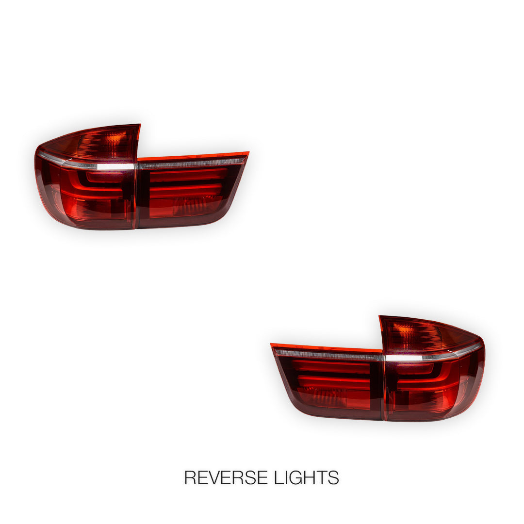 BMW X5 E70 (2007 - 2013) Facelift X5M Style Red LED Tail Lights LH + RH