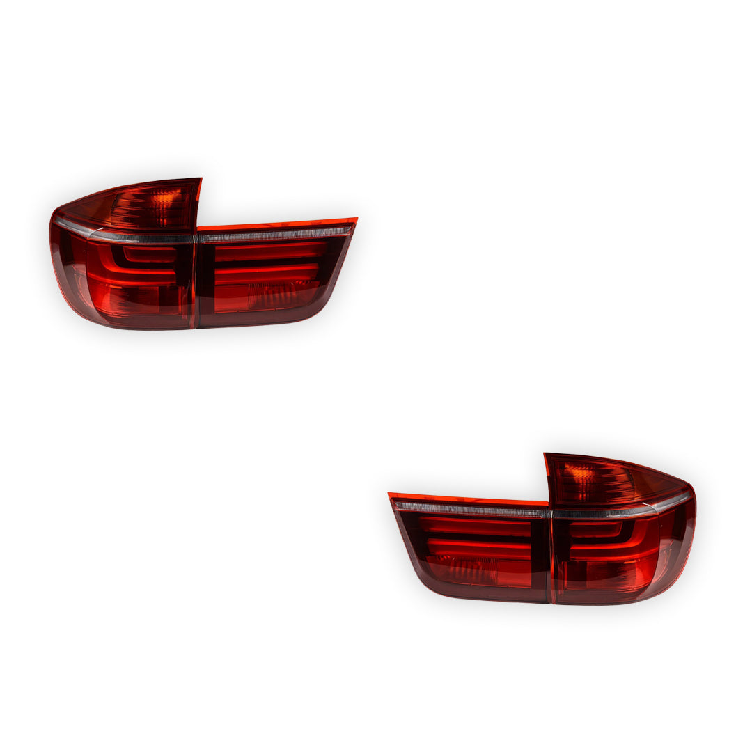 BMW X5 E70 (2007 - 2013) Facelift X5M Style Red LED Tail Lights LH + RH