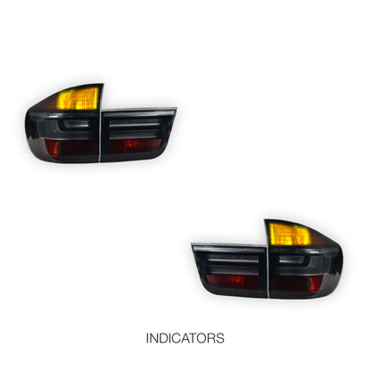 BMW X5 E70 (2007 - 2013) Facelift X5M Style Red LED Tail Lights LH + RH