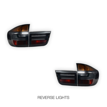 BMW X5 E70 (2007 - 2013) Facelift X5M Style Red LED Tail Lights LH + RH