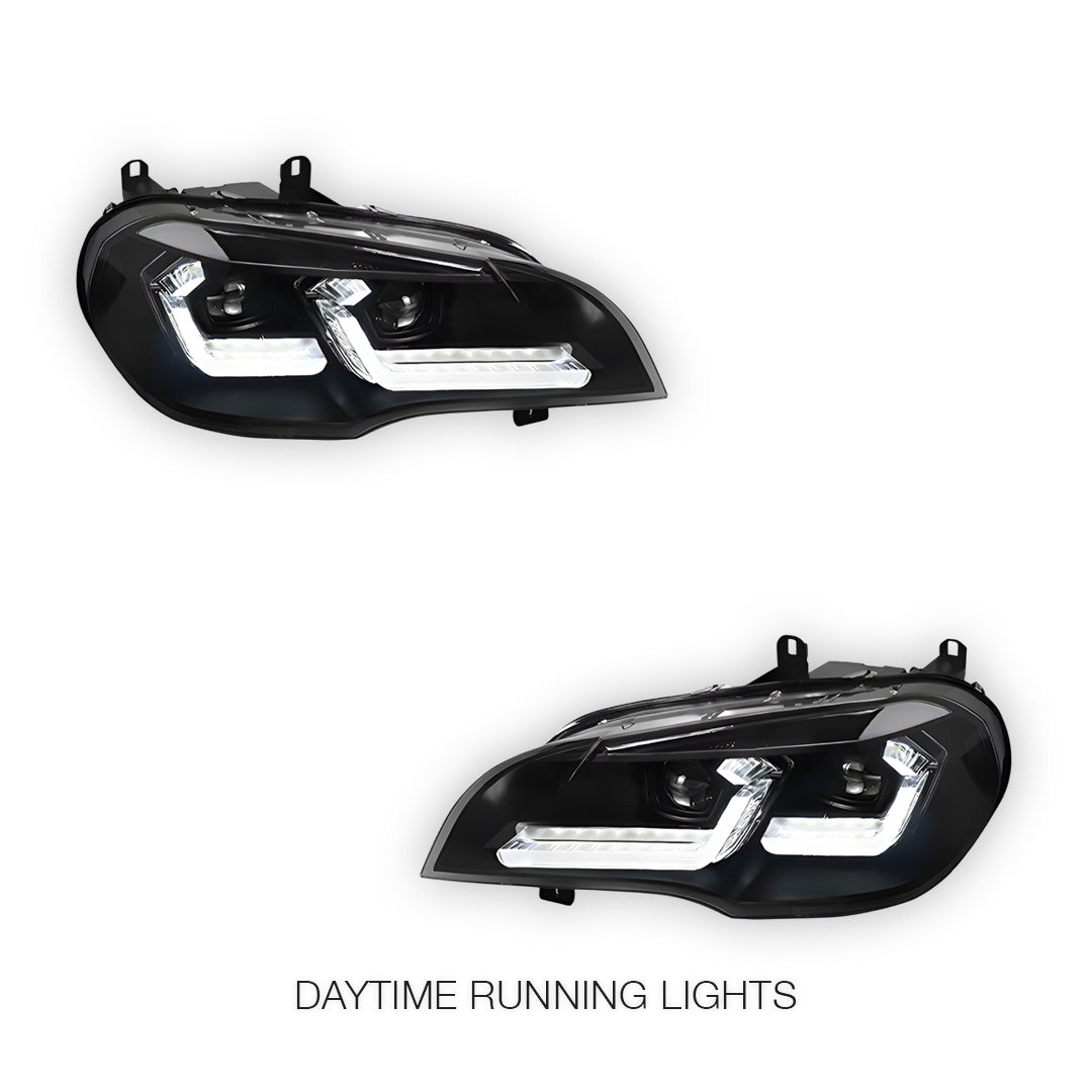 BMW X5 E70 (2007 - 2013) LED DRL Sequential Headlights LH + RH