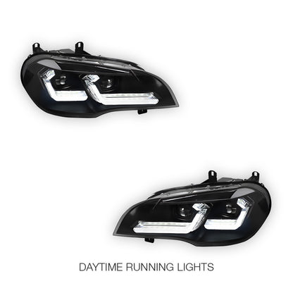 BMW X5 E70 (2007 - 2013) LED DRL Sequential Headlights LH + RH