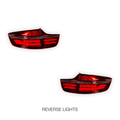 BMW X6 E71 (2008 - 2012) Facelift Style Full LED Tail Lights LH + RH