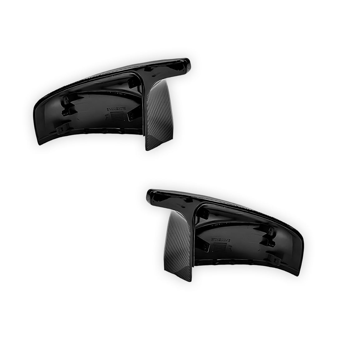 BMW X6 E71 (2008 - 2014) X5M X6M Style Carbon Fiber Replacement Door Mirror Cover Caps LH + RH