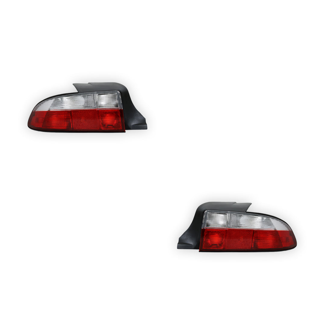 BMW Z3 E36 (1996 - 1998) Clear Red  Tail Lights LH + RH