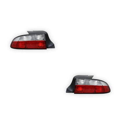 BMW Z3 E36 (1996 - 1998) Clear Red  Tail Lights LH + RH