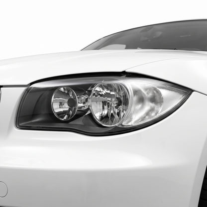 BMW 1 Series E87 Hatch (2007 - 2009) OEM Style Headlights LH + RH installed close-up