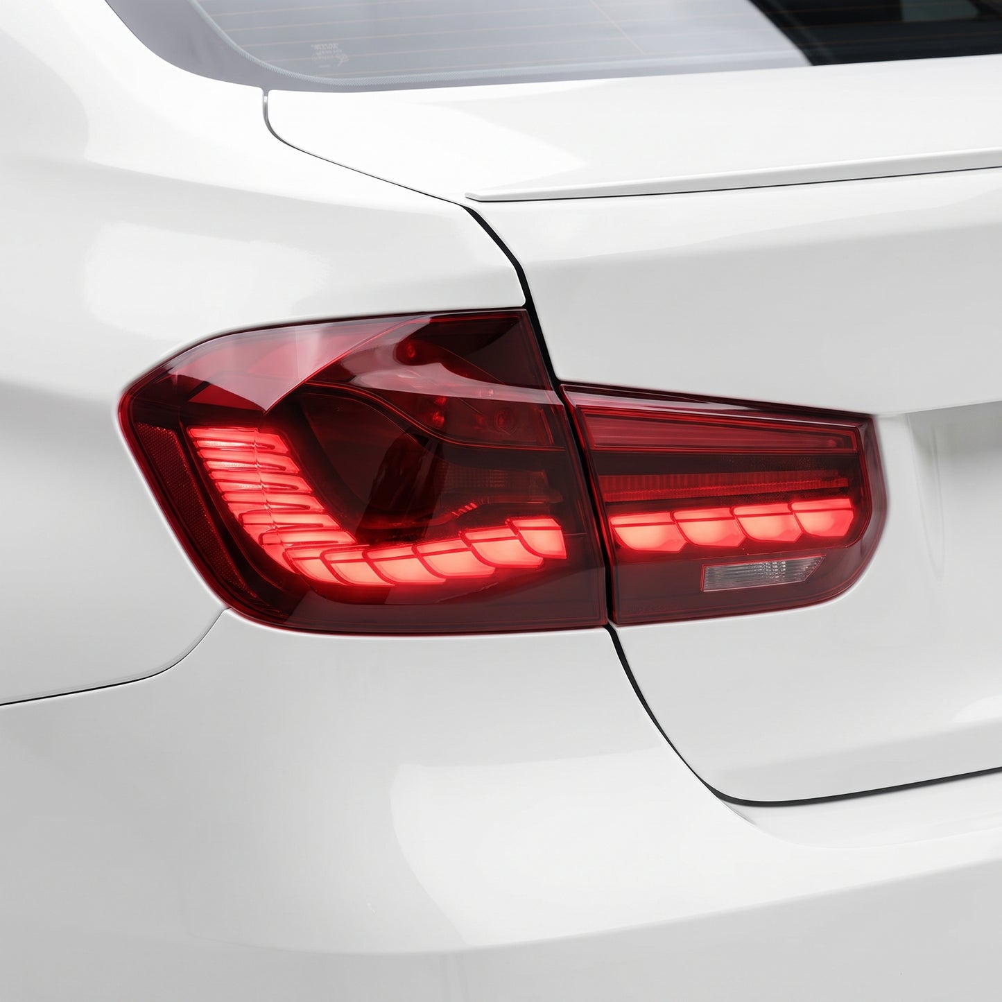 BMW 3-Series F30 / F80 / M3 (2012 - 2019) GTS Style Sequential Red LED Tail Lights LH + RH