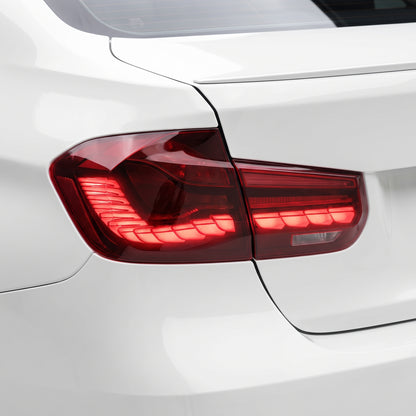 BMW 3-Series F30 / F80 / M3 (2012 - 2019) GTS Style Sequential Red LED Tail Lights LH + RH