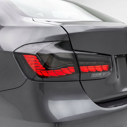 BMW 3-Series F30 / F80 / M3 (2012 - 2019) GTS Style Sequential Smoked LED Tail Lights LH + RH