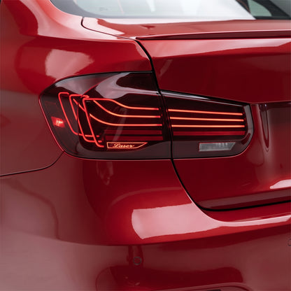 BMW 3-Series F30 / F80 / M3 (2013 - 2018) CSL Style Sequential Red LED Tail Lights LH + RH