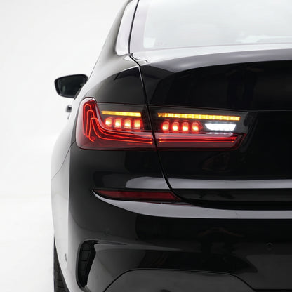 BMW 3-Series G20 (2019 - 2022) Sequential Red Full LED Tail Lights LH + RH