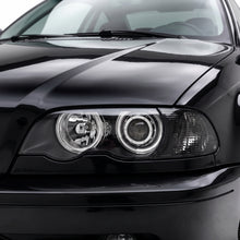 BMW 3 Series E46 Coupe (1999 - 2002) Black High Power LED Halo Angel Eyes Projector Headlights LH + RH
