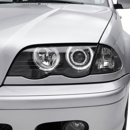 BMW 3 Series E46 Sedan / Wagon (1998 - 2001) LED Angel-Eyes Projector Headlights LH + RH