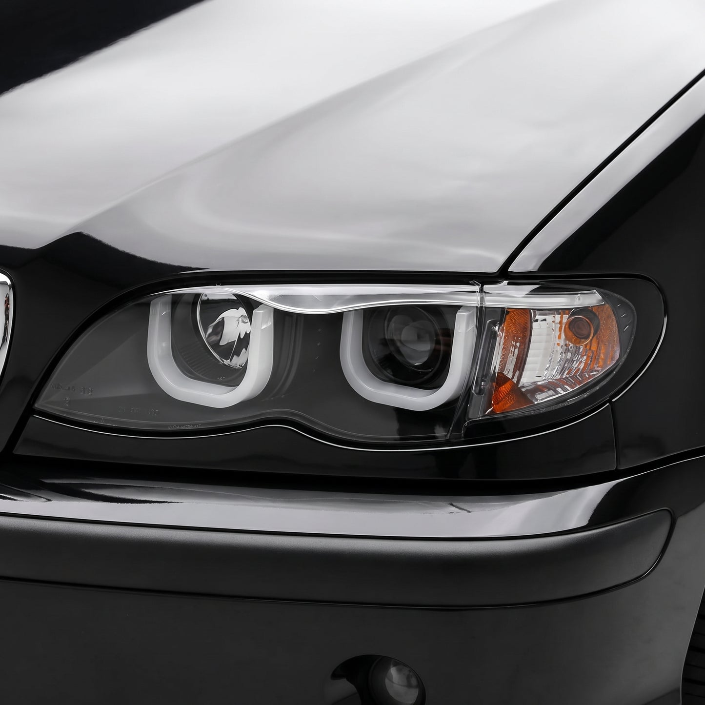 BMW 3 Series E46 Sedan / Wagon (2002 - 2005) Black Vision Projector Headlights LH + RH