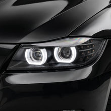 BMW 3 Series E90 / E91 (2009 - 2012) HID / Xenon Model LED 3D Angel-Eyes Projector Headlights LH + RH