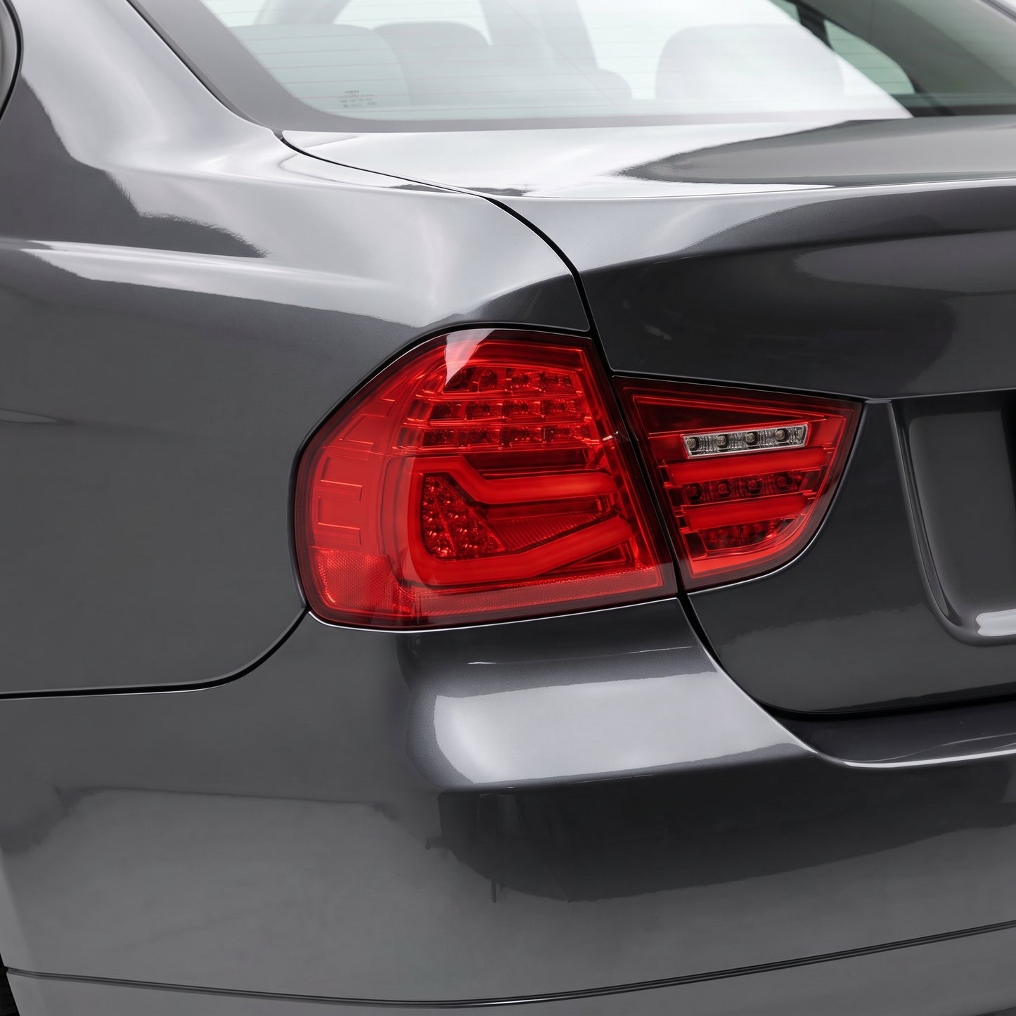 BMW 3 Series E90 Pre LCI (2009 - 2011) Clear Red Sequential Full LED Tail Lights LH + RH