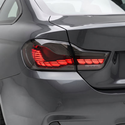 BMW 4-Series F32 / F33 / F36 / F82 / F83 (2014 - 2020) GTS Style Sequential Smoked Full LED Tail Lights LH + RH