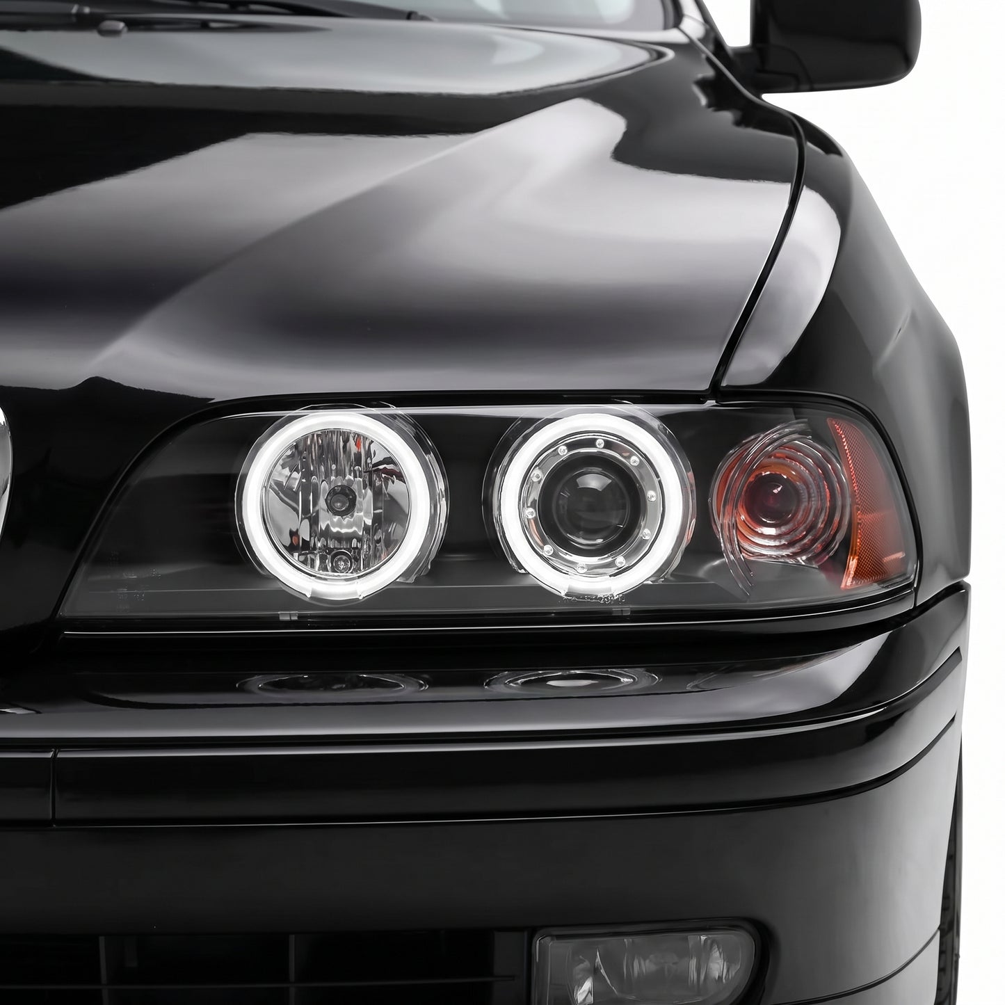 BMW 5 Series E39 (1995 - 2003) CCFL Angel-Eyes Projector Headlights LH + RH