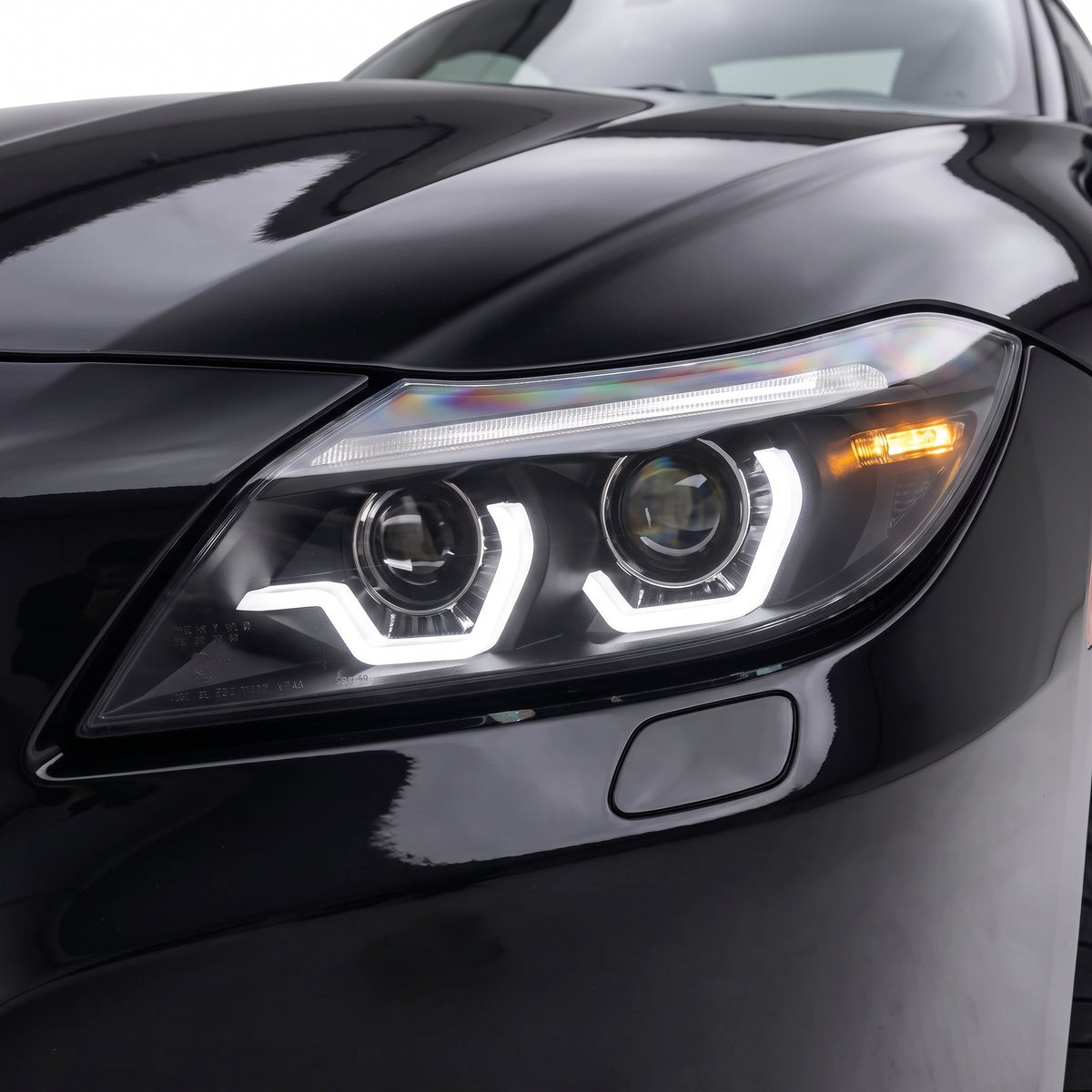 BMW Z4 E89 (2009 - 2013) HID / Xenon Model LED DRL Projector Headlights LH + RH installed close-up