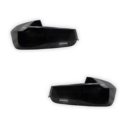 BMW 3-Series F30 / F80 / M3 (2012 - 2015) Dragon Scale Style Sequential Smoked LED Tail Lights LH + RH