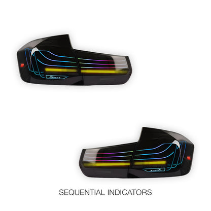 BMW 3-Series F30 / F80 / M3 (2013 - 2018) CSL Style Sequential RGB LED Tail Lights LH + RH