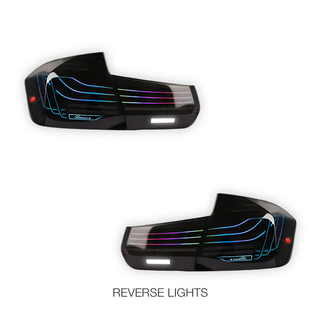 BMW 3-Series F30 / F80 / M3 (2013 - 2018) CSL Style Sequential RGB LED Tail Lights LH + RH