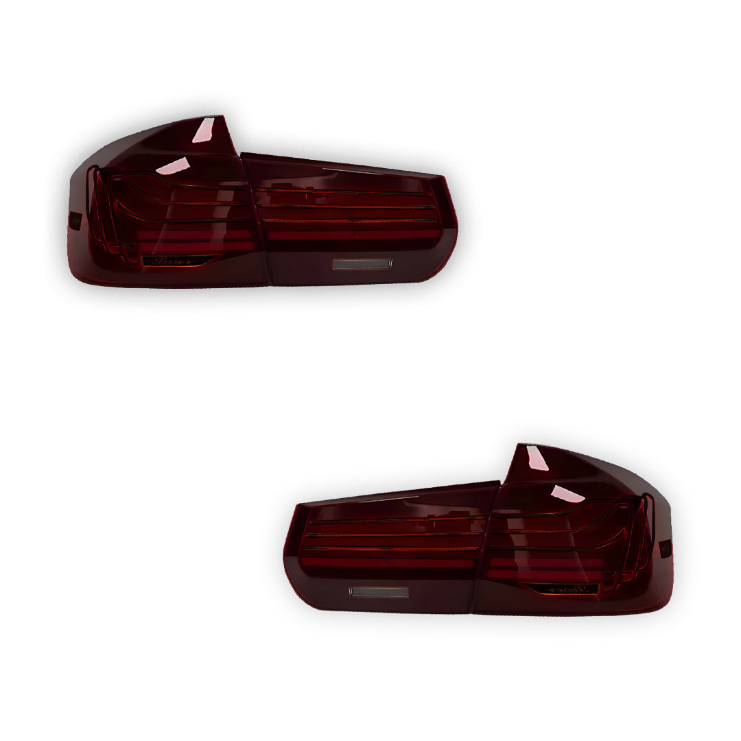 BMW 3-Series F30 / F80 / M3 (2013 - 2018) CSL Style Sequential Red LED Tail Lights LH + RH