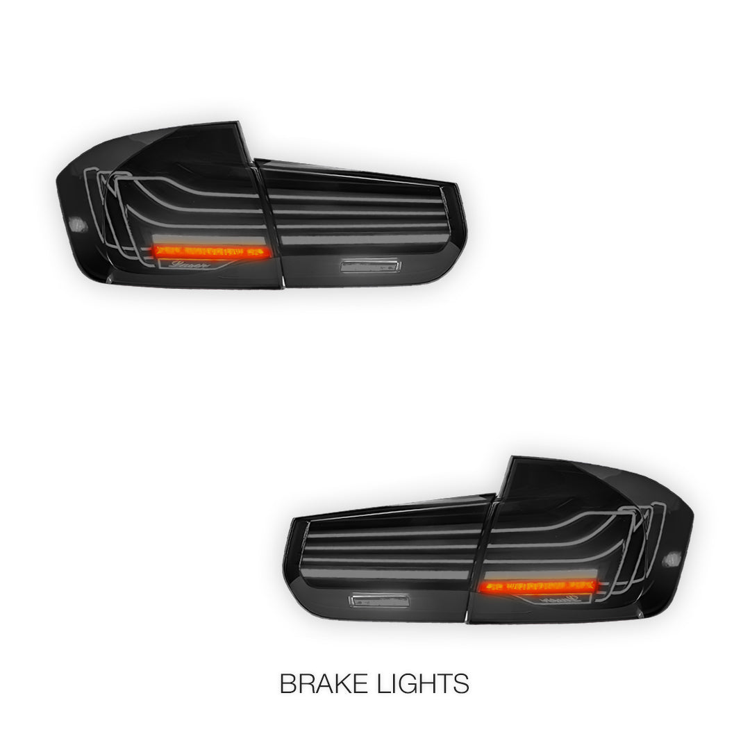 BMW 3-Series F30 / F80 / M3 (2013 - 2018) CSL Style Sequential Smoked LED Tail Lights LH + RH