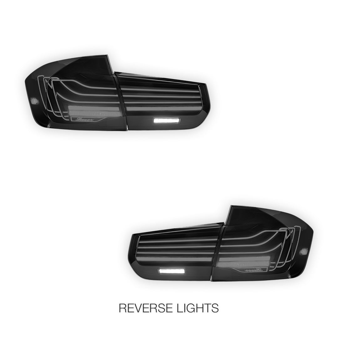 BMW 3-Series F30 / F80 / M3 (2013 - 2018) CSL Style Sequential Smoked LED Tail Lights LH + RH