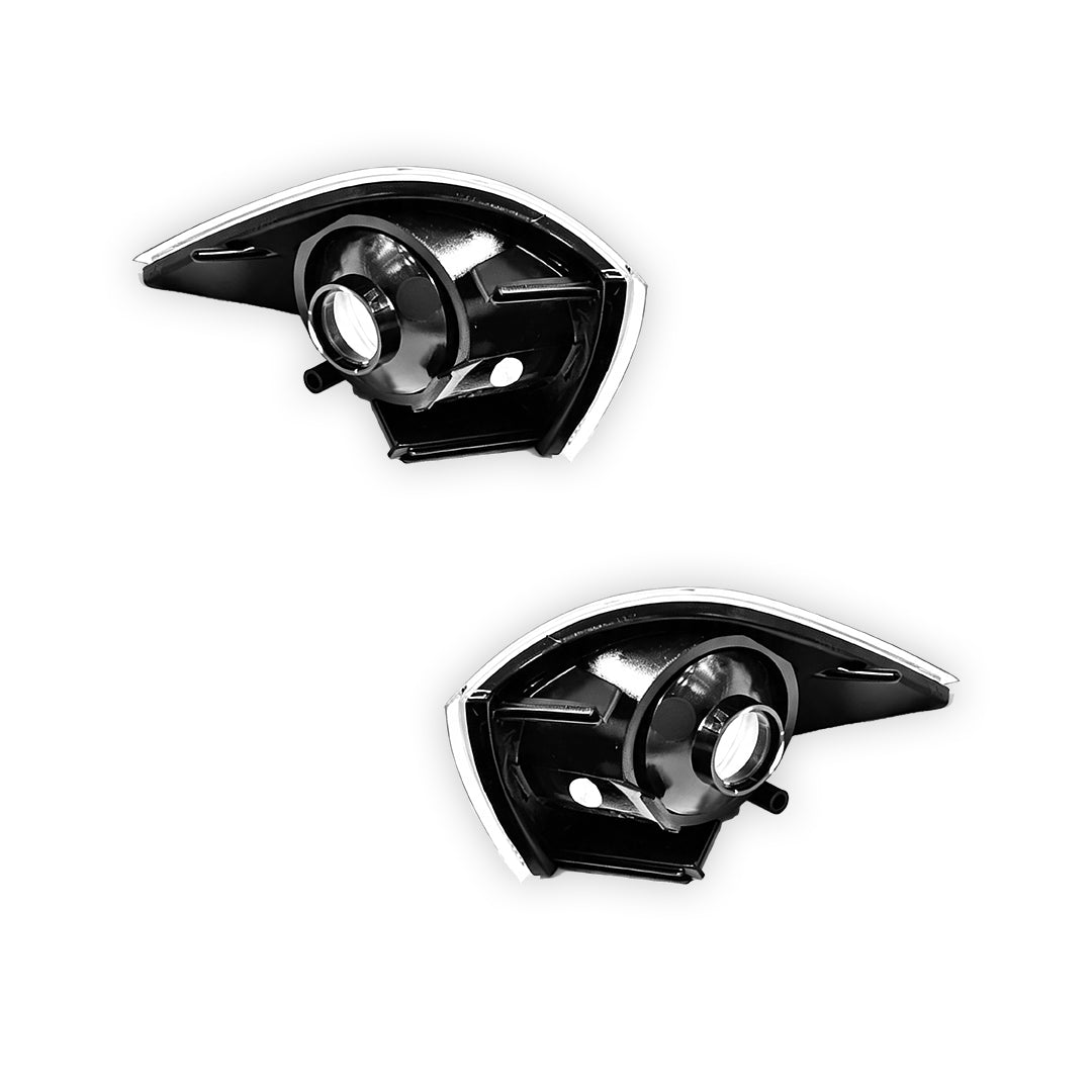 BMW 3 Series E36 (1992 - 1999) Chrome Clear / BlackeFront Bumper Bar Turn Signal Indicator Lights RH + LH