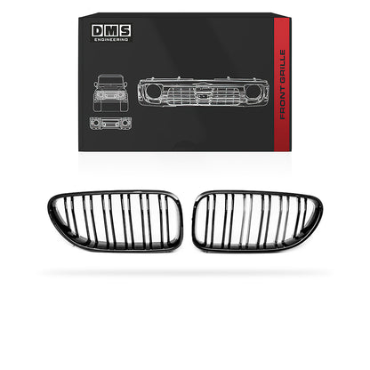 BMW 6 Series F06 F12 F13 (2011 - 2018) Gloss Black M6 Style Front Bumper Bar Grille