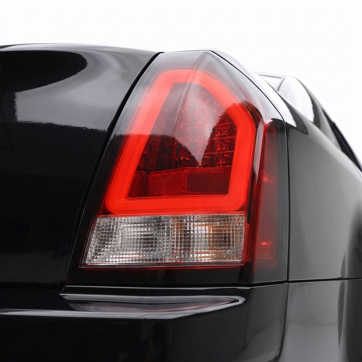 Chrysler 300 (2009 - 2012) 3D LED Tail Lights LH + RH installed close-up
