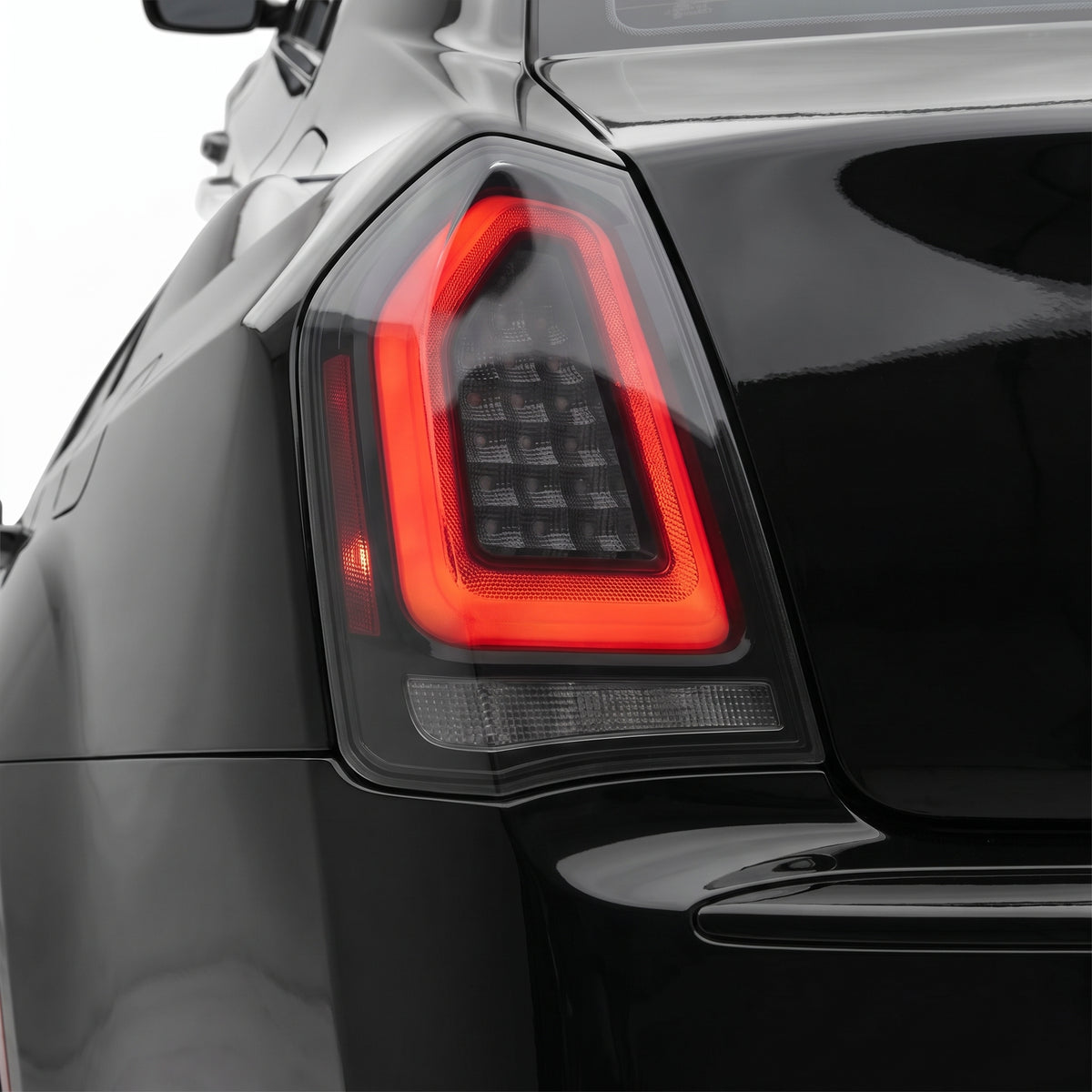 Chrysler 300 (2011 - 2014) LED Tail Lights LH + RH installed close-up