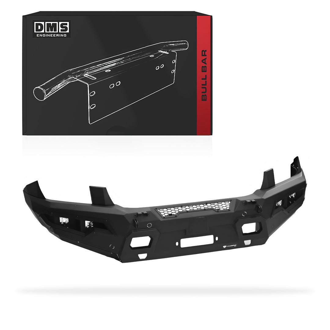 DMS Ford Everest UB Gen 2 (2022 - 2026) No Hoop Steel Bull Bar + LED Lights