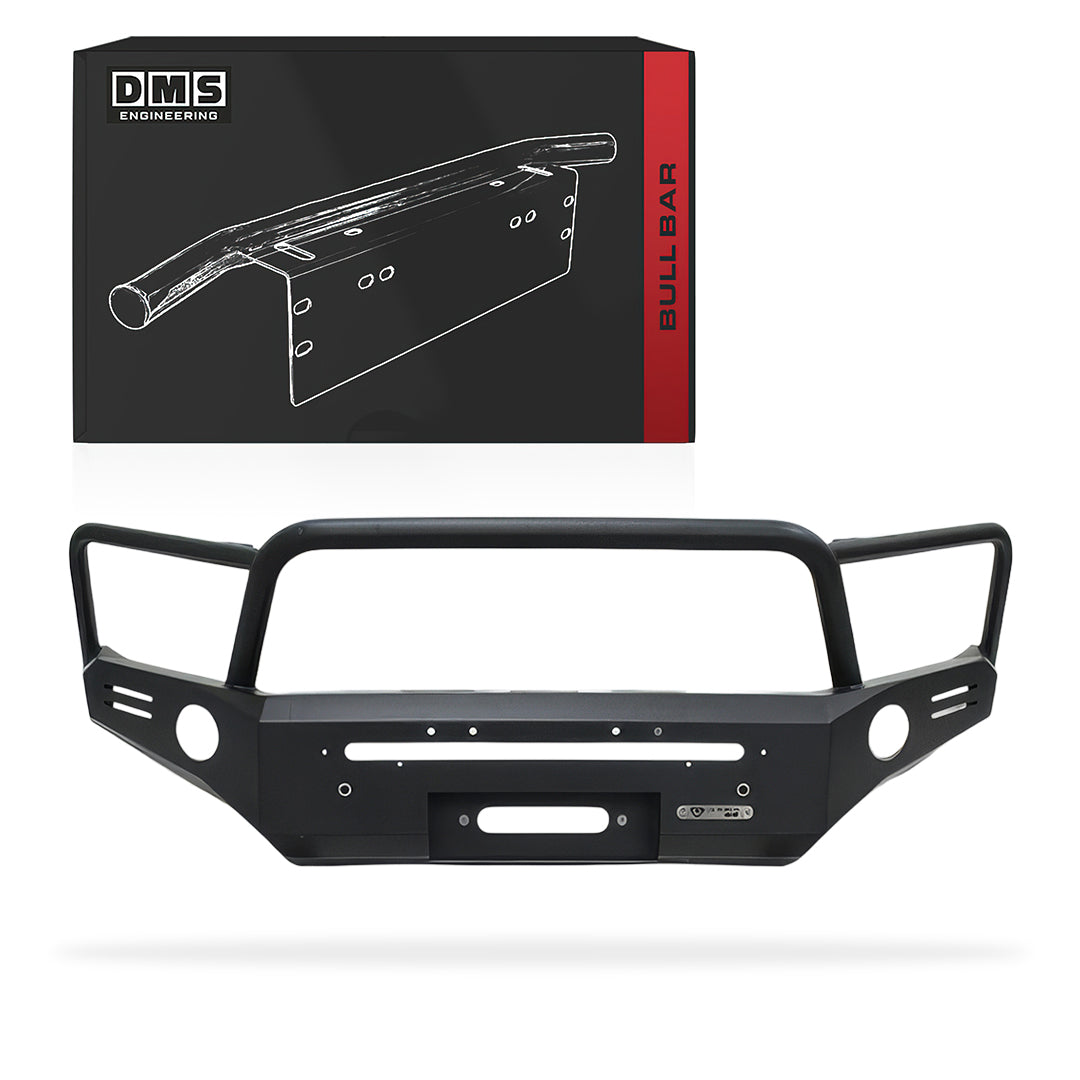 DMS Holden Colorado RG Gen 3 (2017 - 2020) Triple Hoop Steel Bull Bar + LED Lights