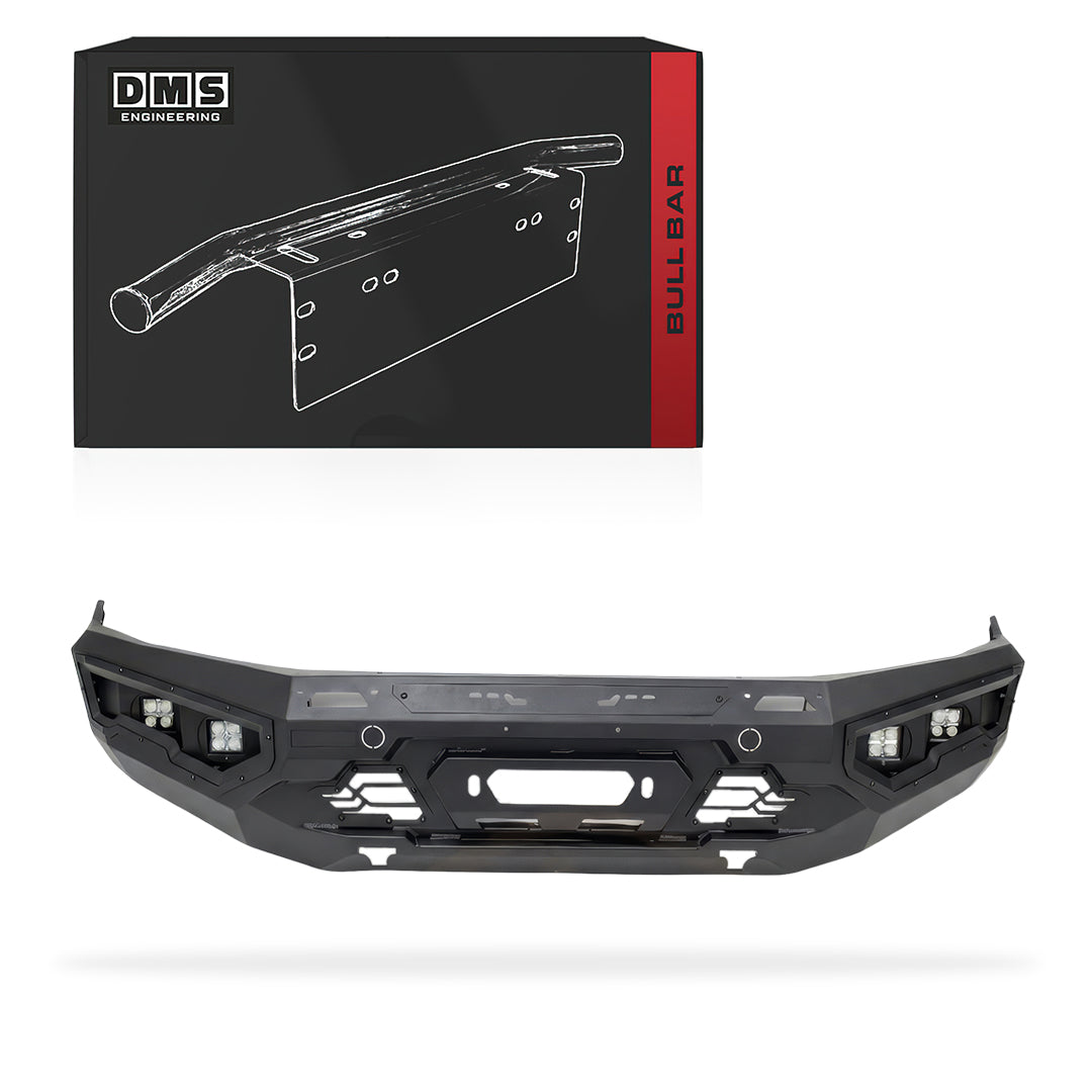 DMS Isuzu D-MAX RG Facelift (2024 - 2026) No Hoop Steel Bull Bar + LED Lights
