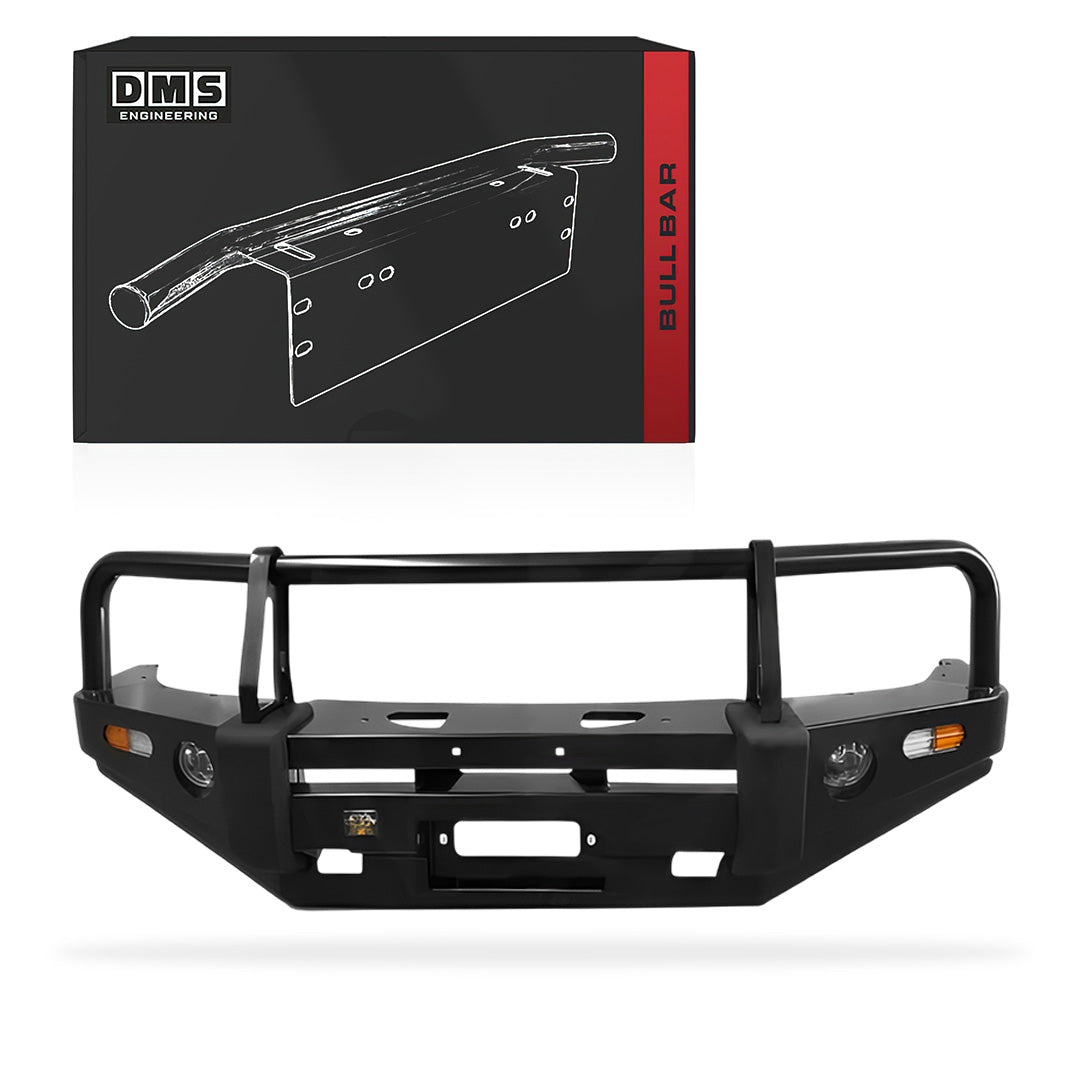 DMS Toyota Hilux N70 (2005 - 2011) Triple Hoop Steel Bull Bar + LED Lights