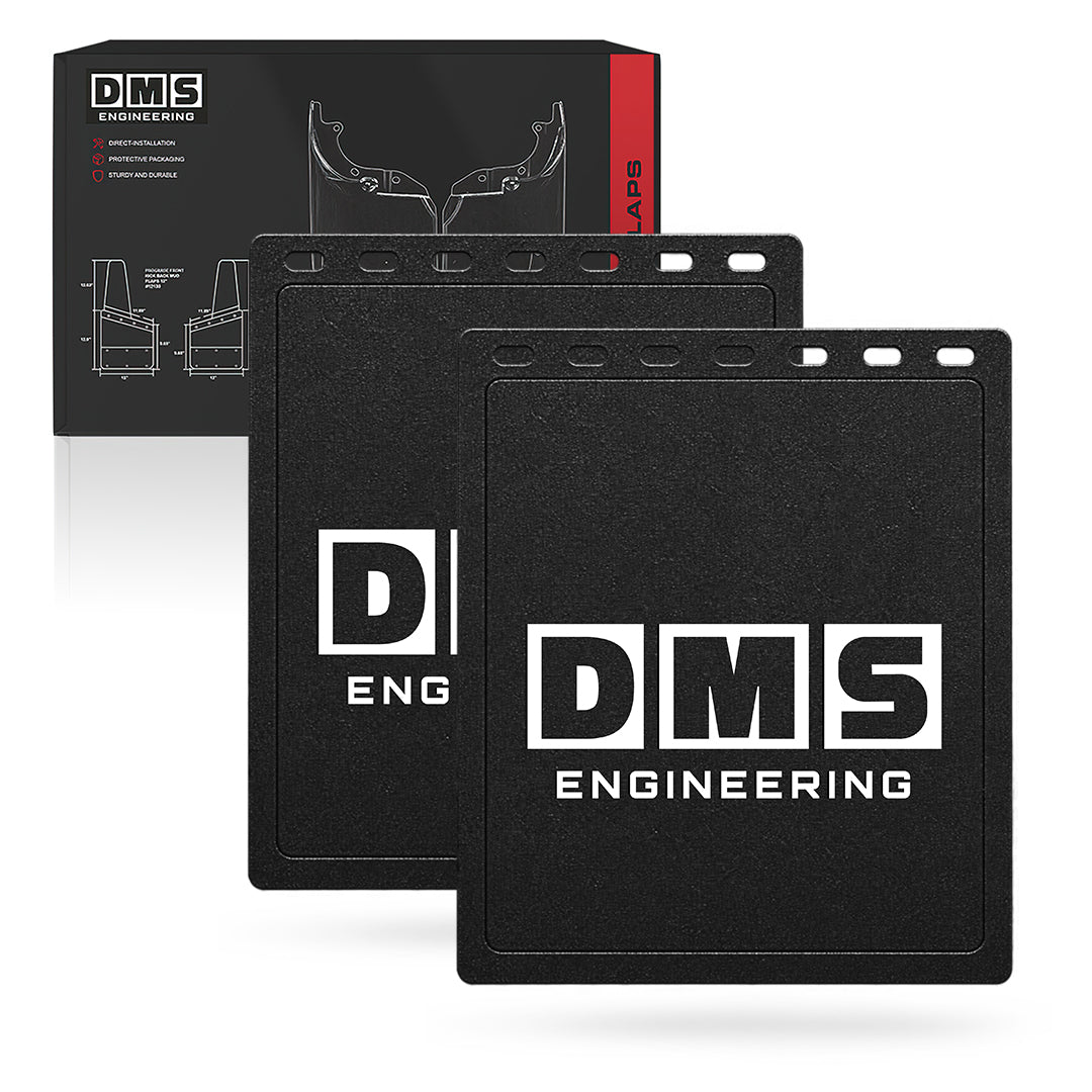 DMS Universal 30cm x 35cm Black Heavy Duty Mud Flaps