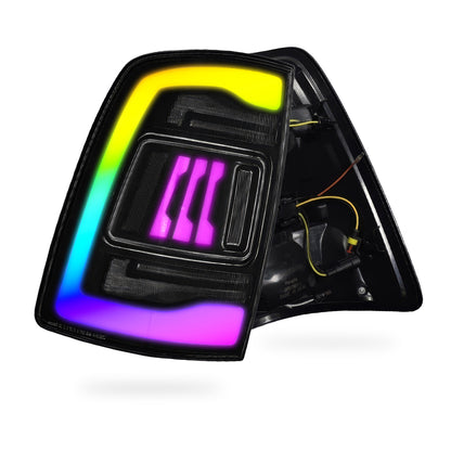 Dodge RAM 1500 (2009 - 2011) Smoked RGB Tail Lights LH + RH