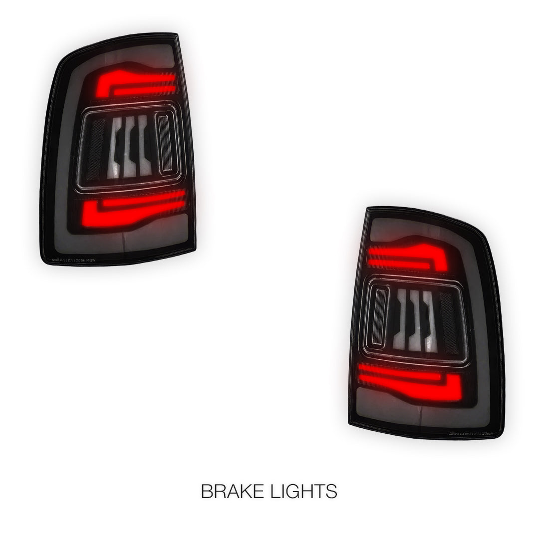 Dodge RAM 1500 (2009 - 2011) Smoked RGB Tail Lights LH + RH